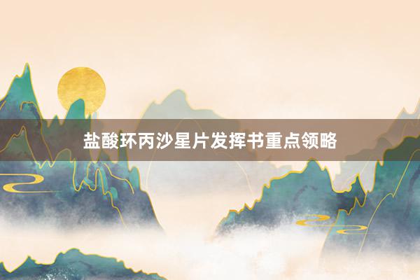 盐酸环丙沙星片发挥书重点领略