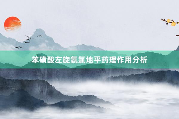 苯磺酸左旋氨氯地平药理作用分析